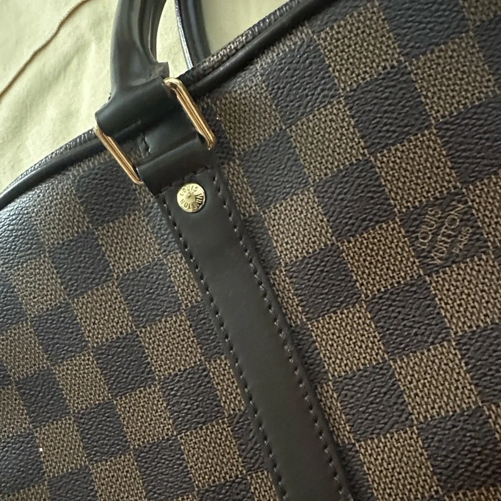 Louis Vuitton Porte- documents Voyage, Damier Brown Leather - Picture 4 of 8